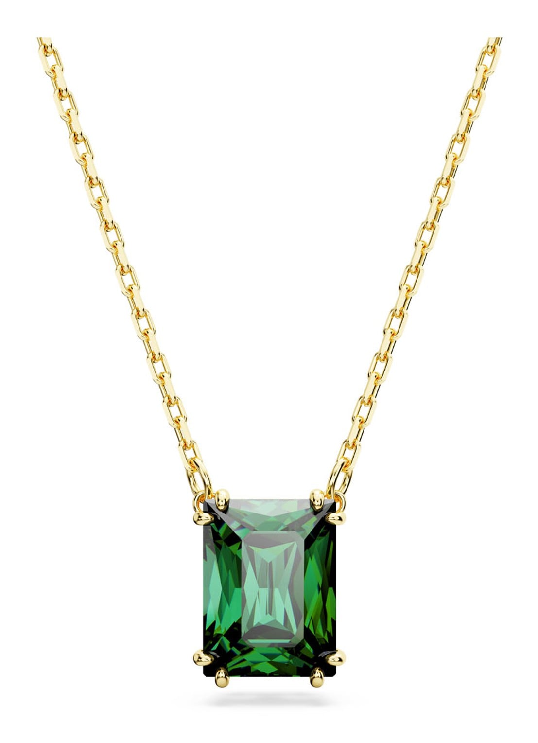 Swarovski Matrix ketting verguld - voorkant 3 goud