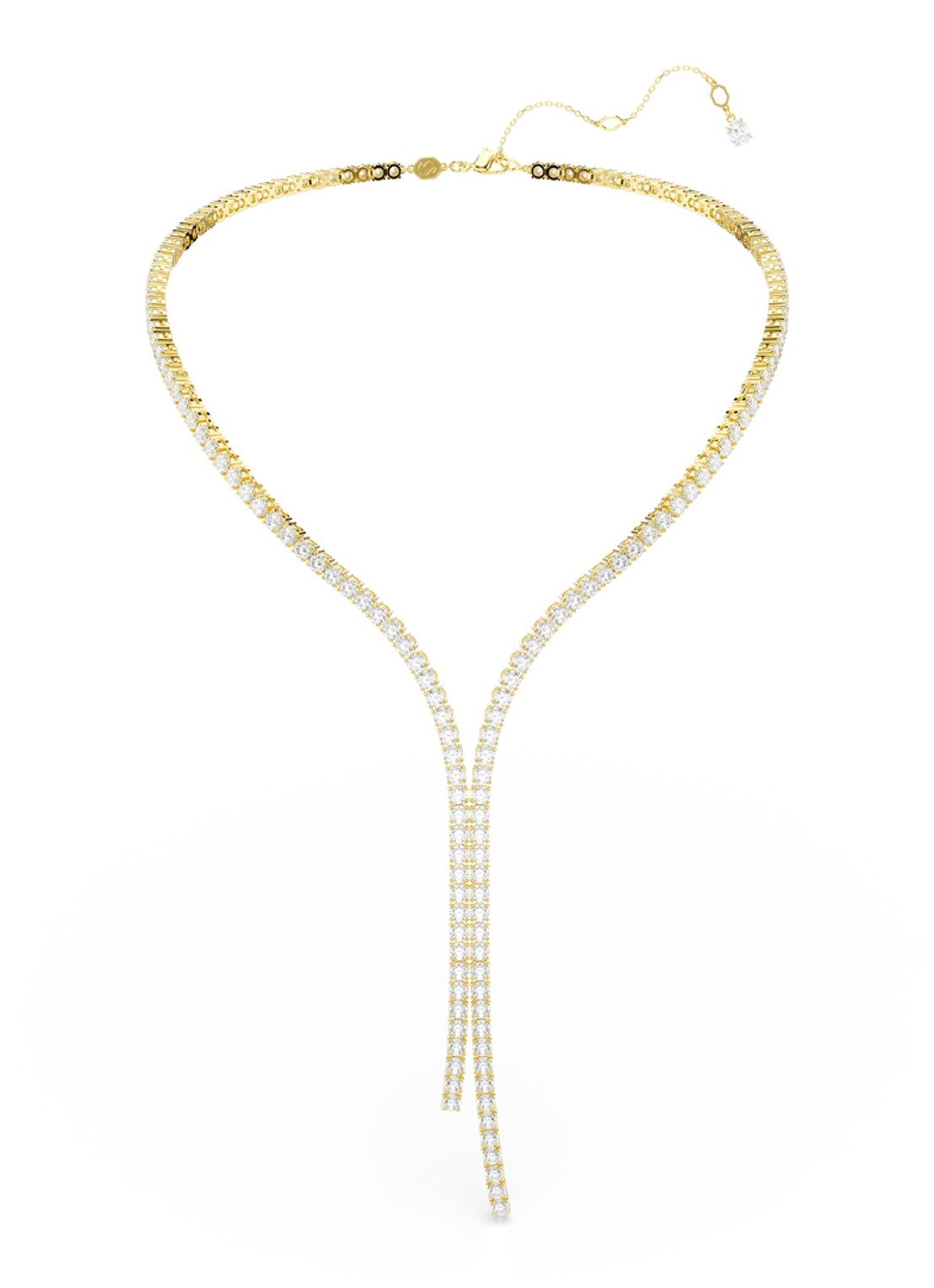 Swarovski Matrix ketting verguld - detail 2 goud