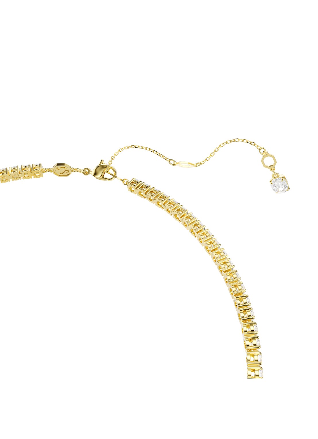 Swarovski Matrix ketting verguld - detail 3 goud