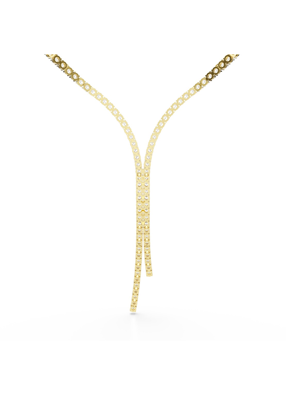 Swarovski Matrix ketting verguld - detail 5 goud