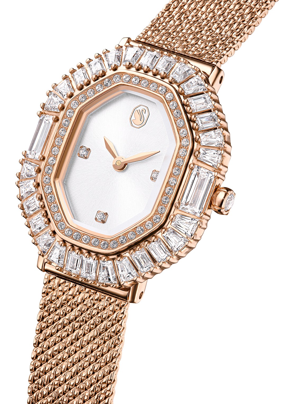 Swarovski Matrix Octagon horloge 5732497 - detail 4 roségoud