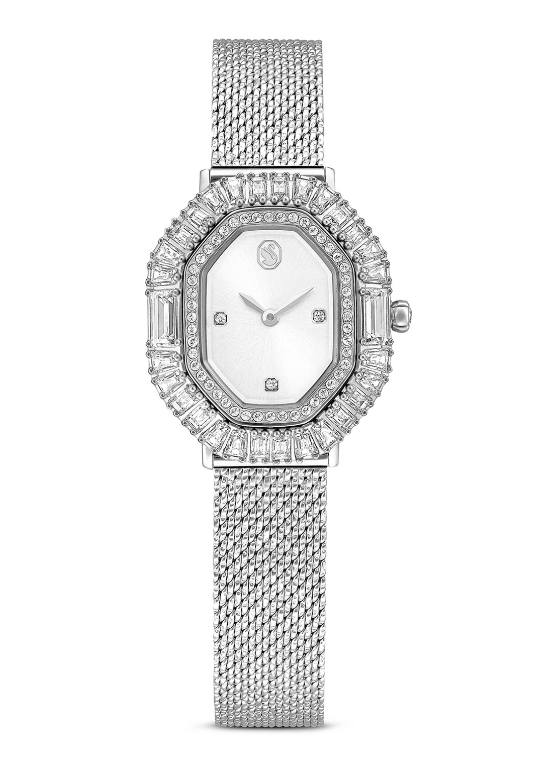 Swarovski Matrix Octagon horloge 5732498 - voorkant zilver