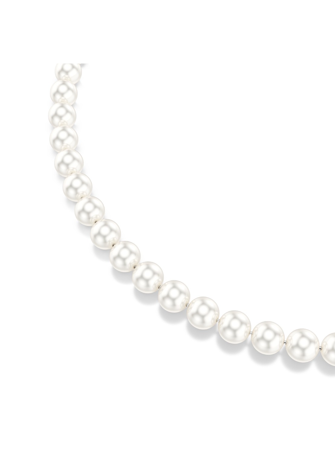Swarovski Matrix parelketting - detail 4 parelmoer