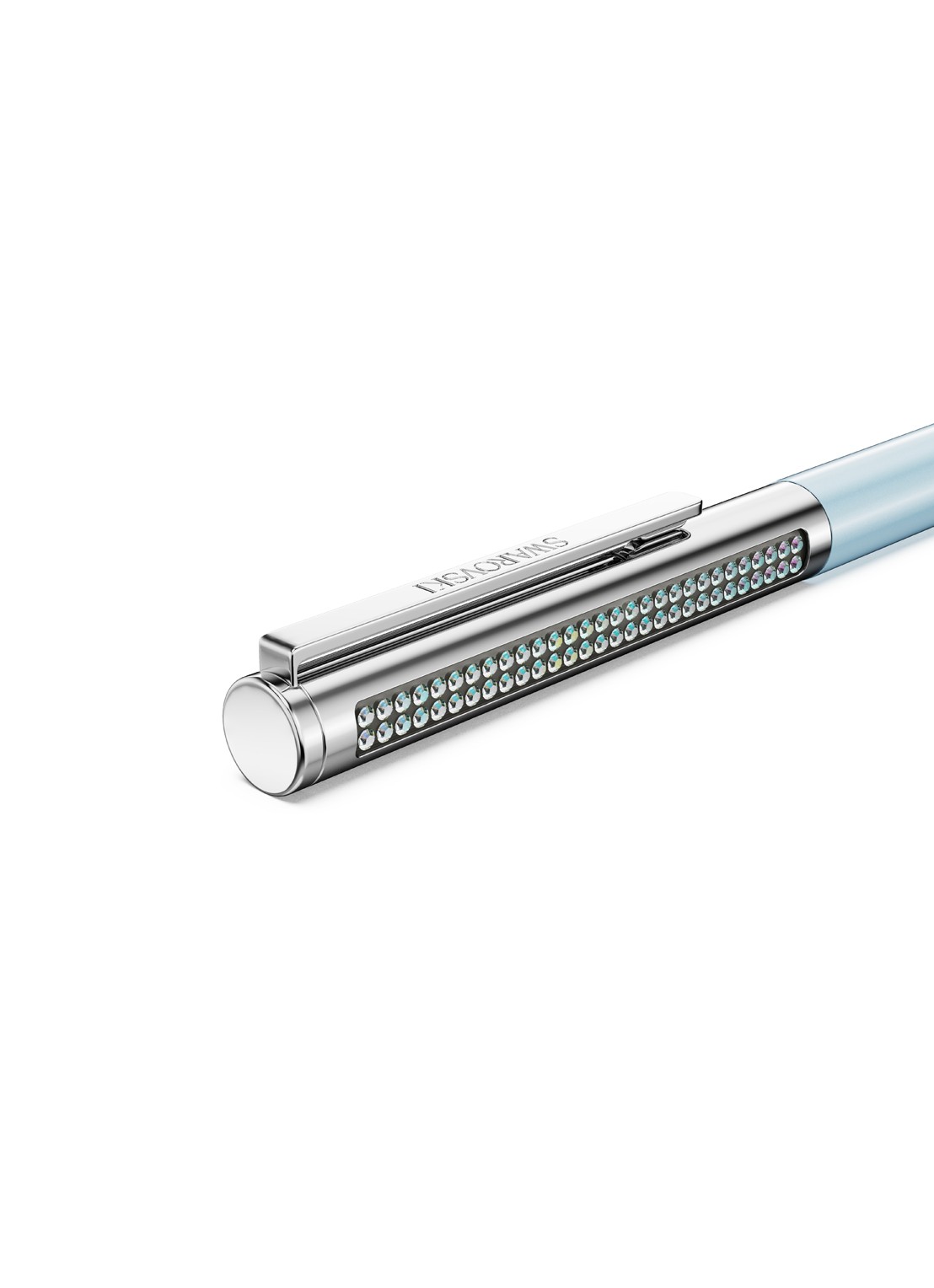 Swarovski Matrix pen met kristal - detail 3 blauw