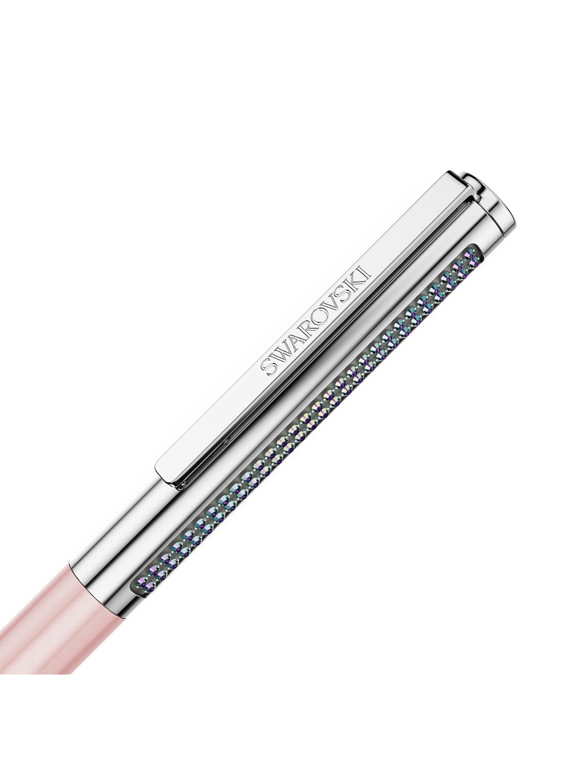Swarovski Matrix pen met Swarovski kristal - detail 2 roze