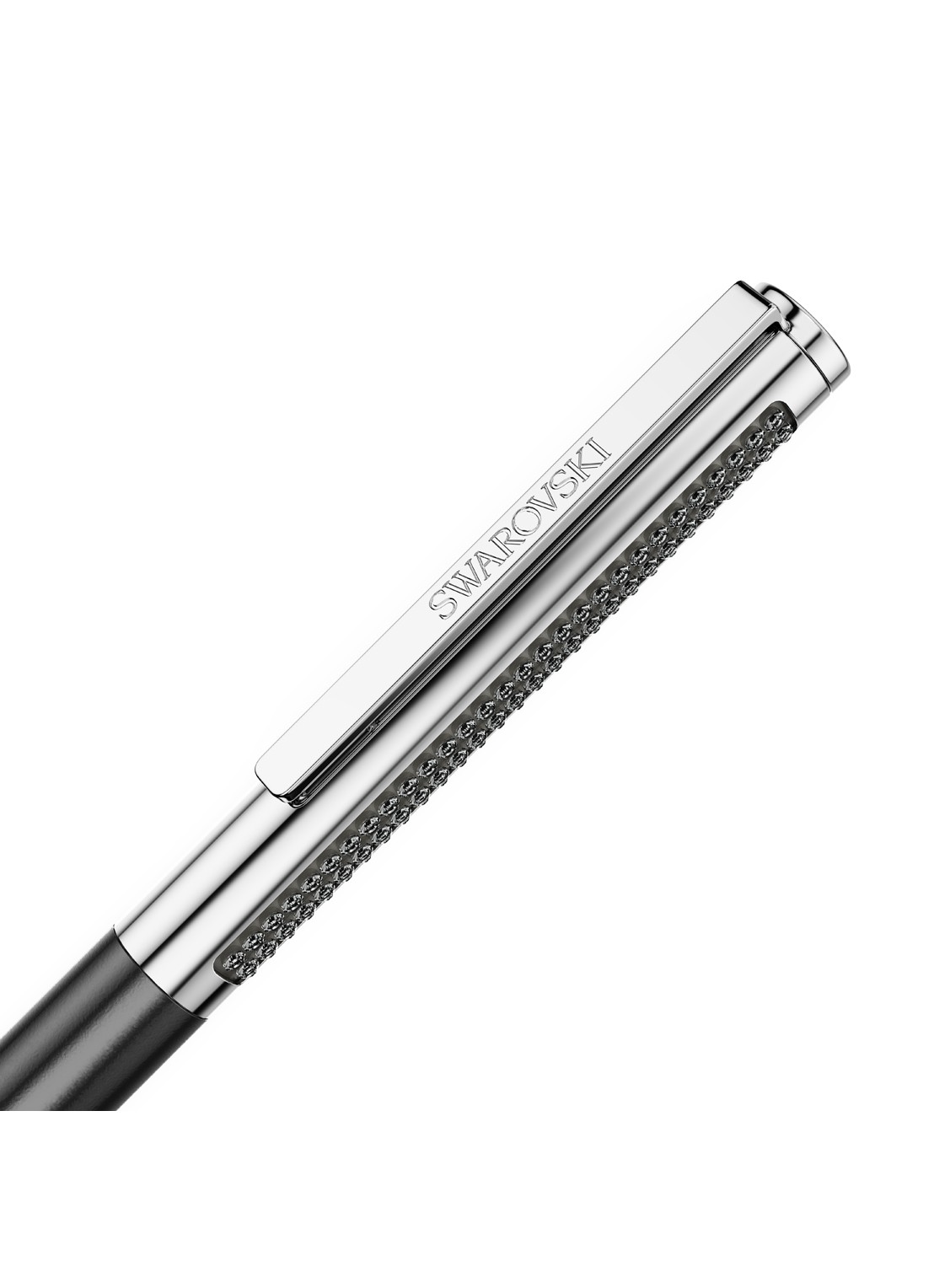 Swarovski Matrix pen met Swarovski kristal - detail 3 zwart