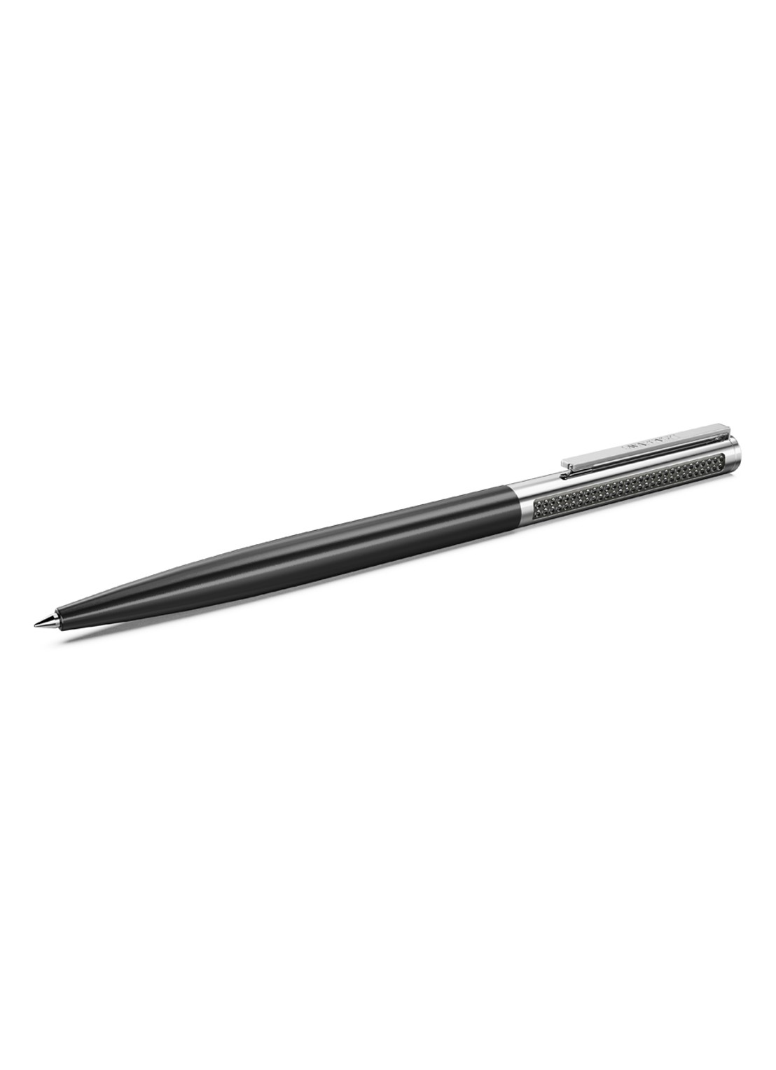 Swarovski Matrix pen met Swarovski kristal - voorkant zwart