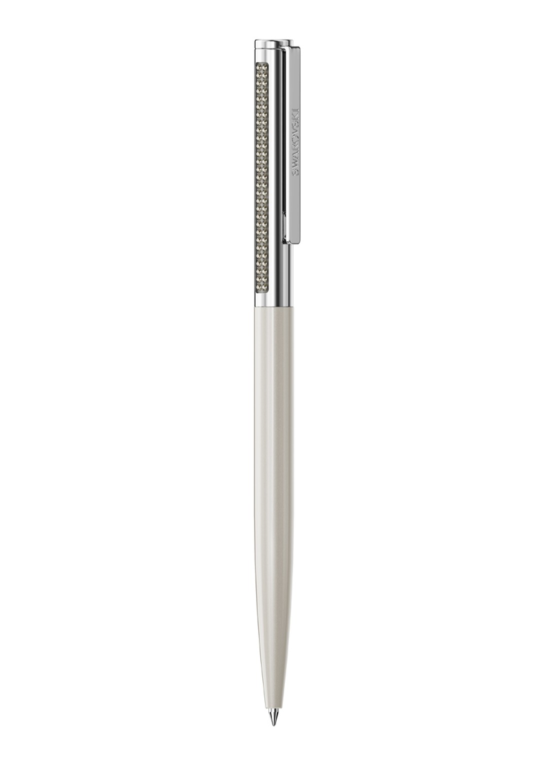Swarovski Matrix pen met Swarovski kristal - detail grijs