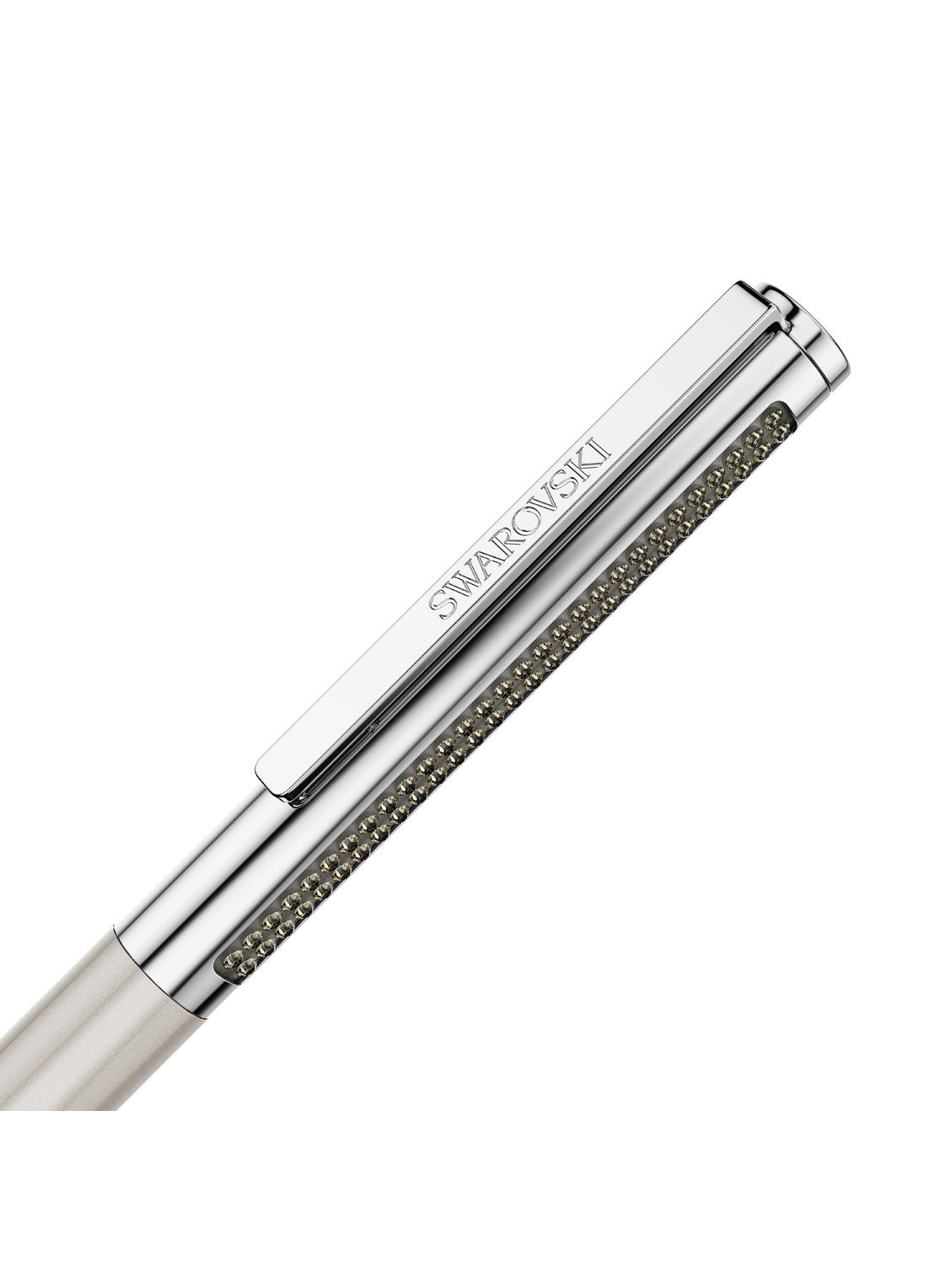 Swarovski Matrix pen met Swarovski kristal - detail 2 grijs