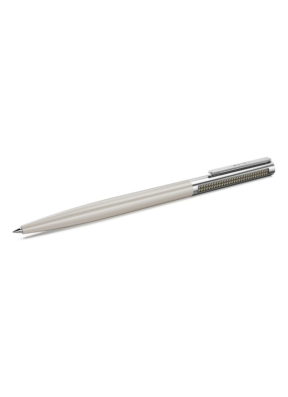 Swarovski Matrix pen met Swarovski kristal - voorkant 4 grijs