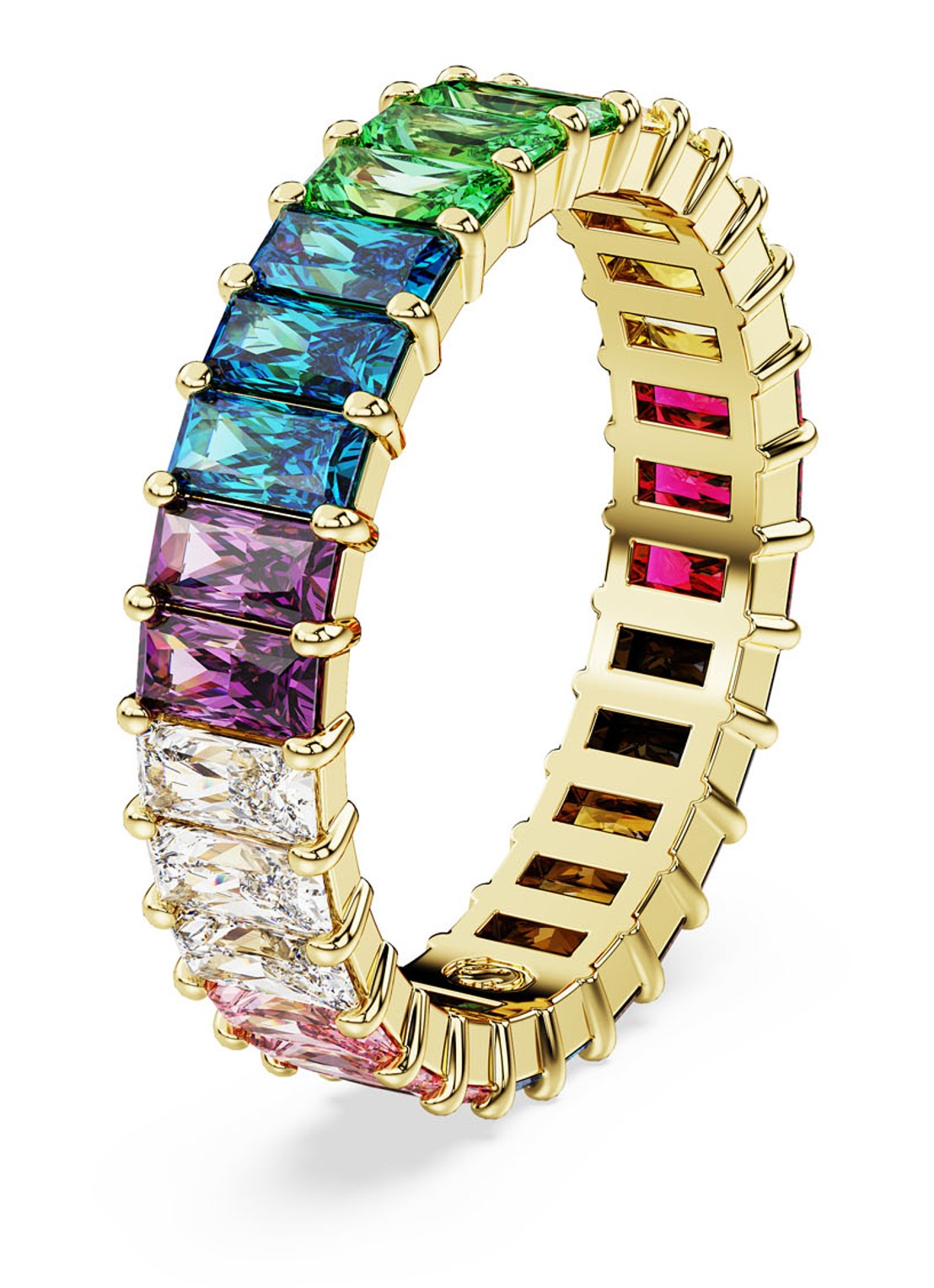 Swarovski Matrix ring verguld 52 - detail goud