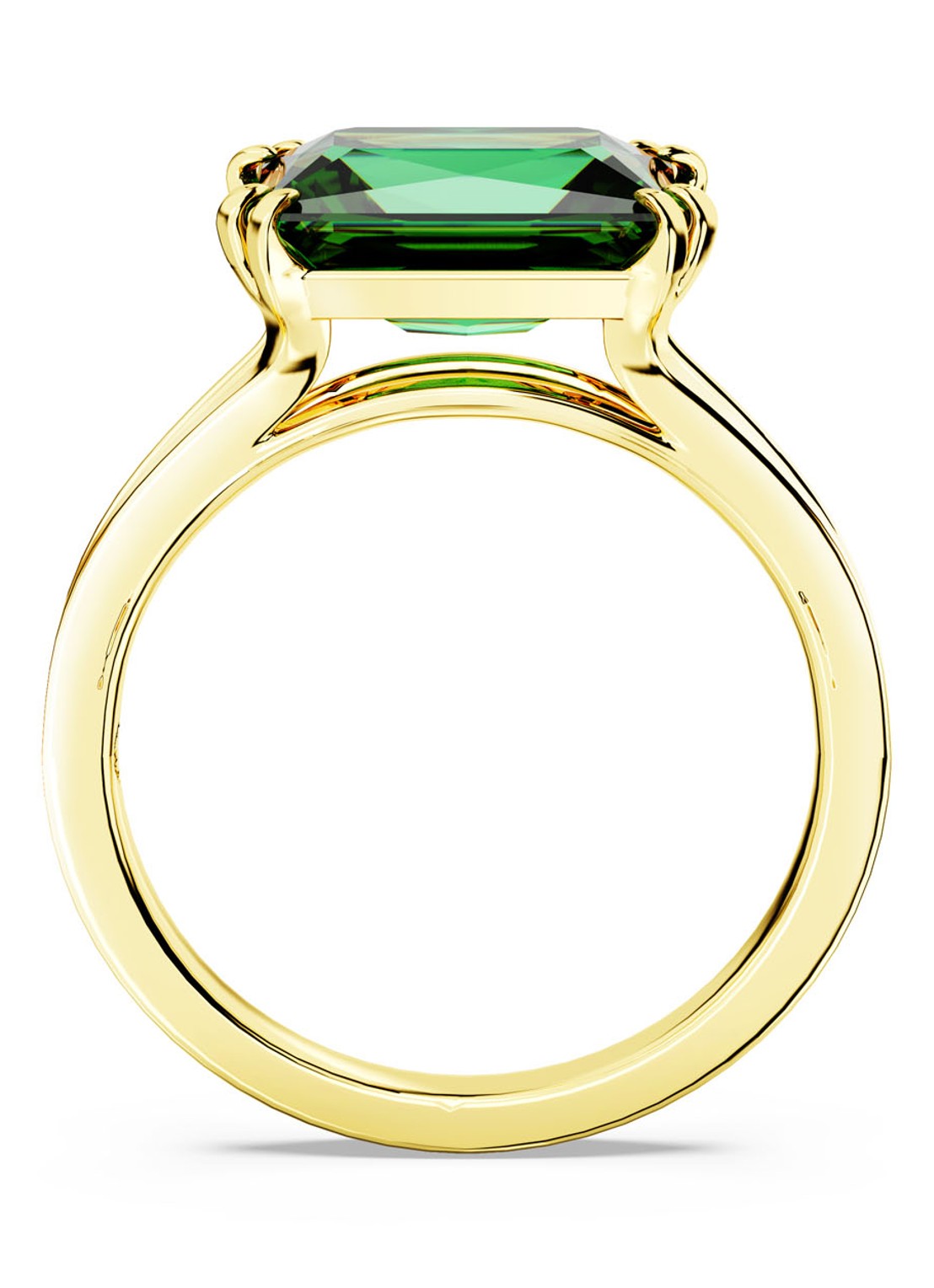 Swarovski Matrix ring verguld 58 - detail 4 groen
