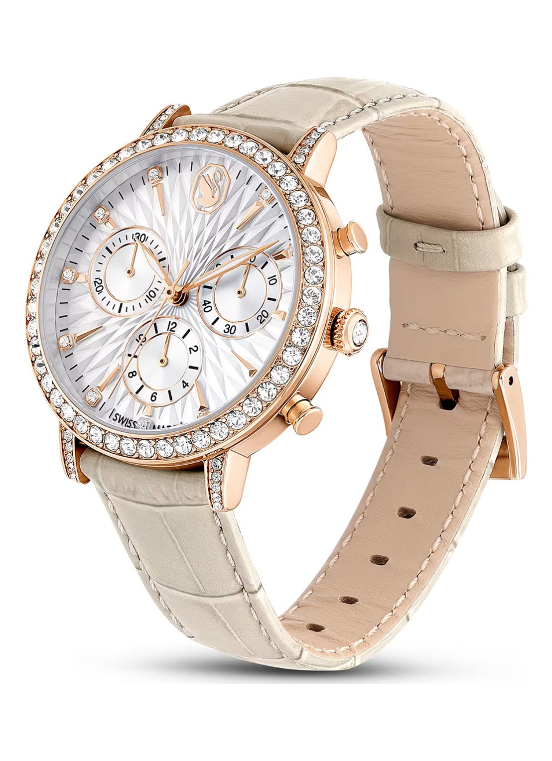 Swarovski Matrix Tennis horloge 5702849 - detail 2 taupe