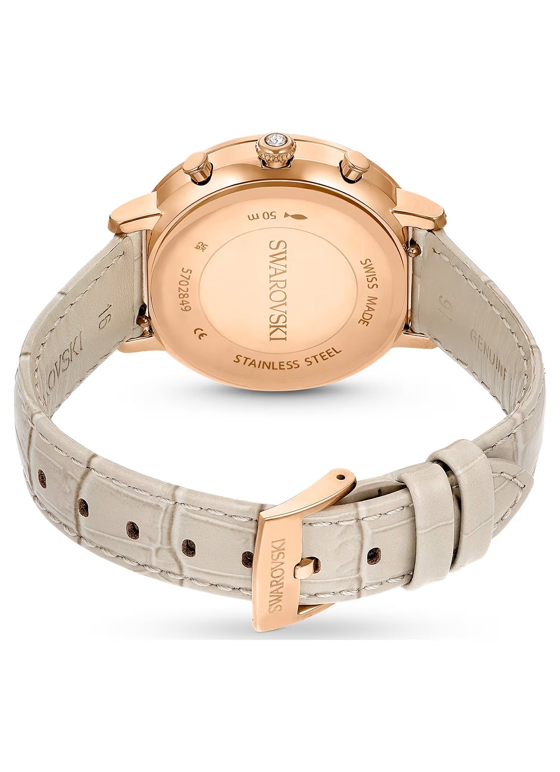 Swarovski Matrix Tennis horloge 5702849 - detail 3 taupe