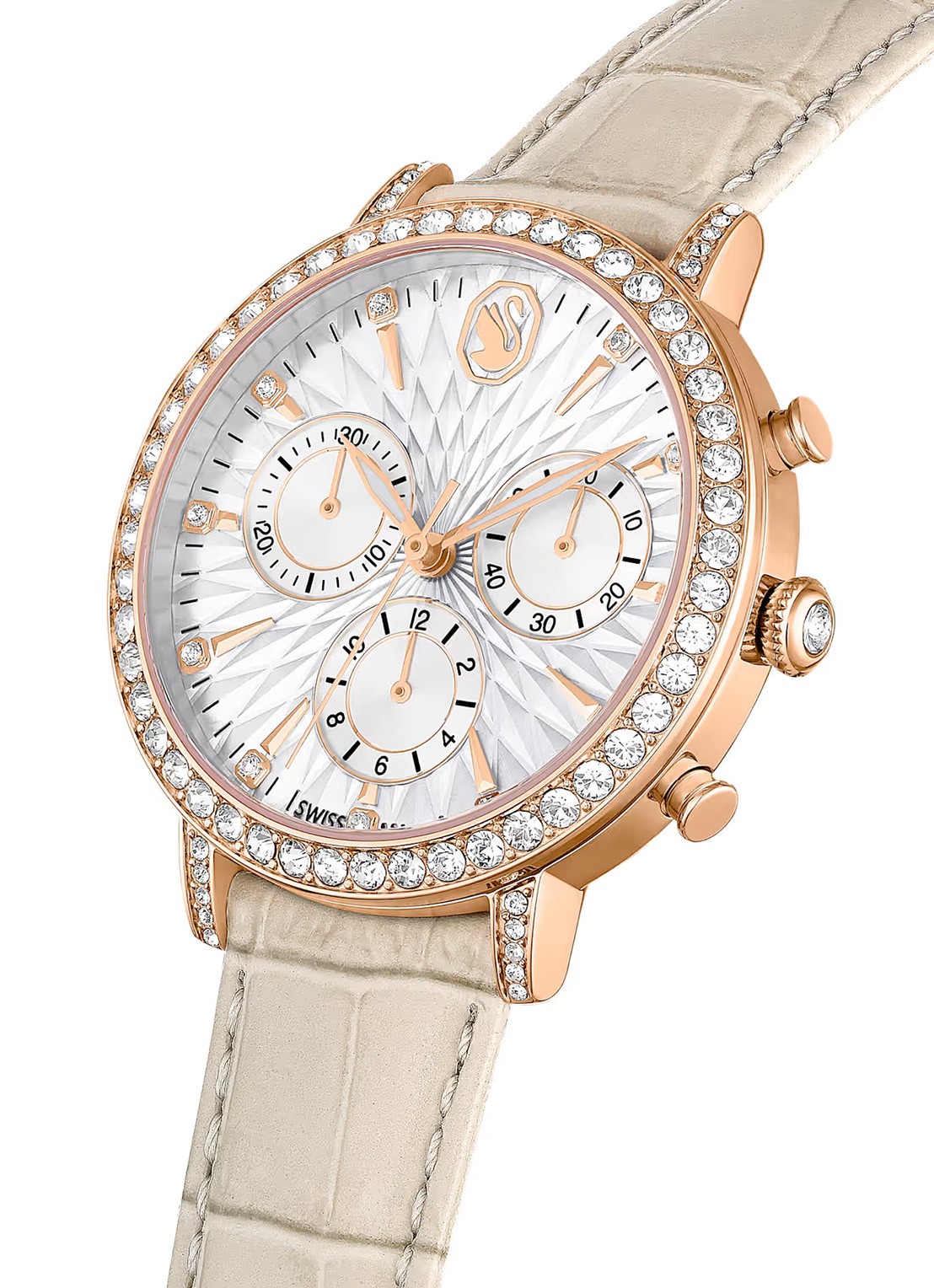 Swarovski Matrix Tennis horloge 5702849 - detail 4 taupe