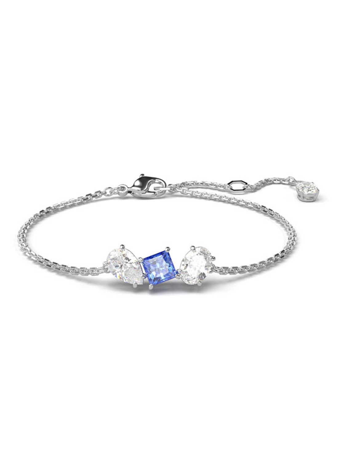 Swarovski Mesmera armband met kristal - voorkant 3 zilver
