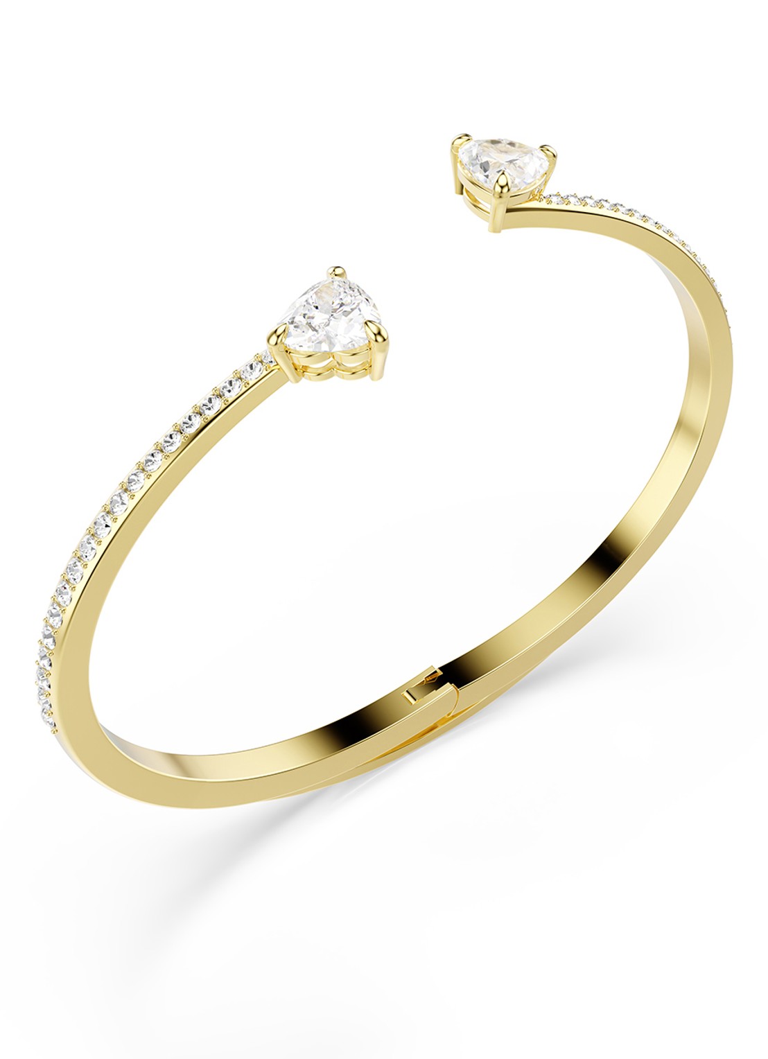 Swarovski Mesmera bangle met zirkonia L - detail 2 goud