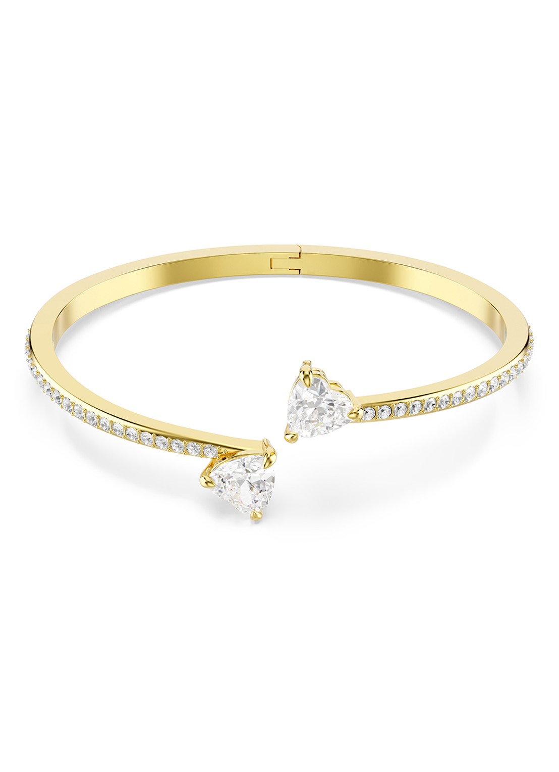 Swarovski Mesmera bangle met zirkonia L - voorkant 5 goud