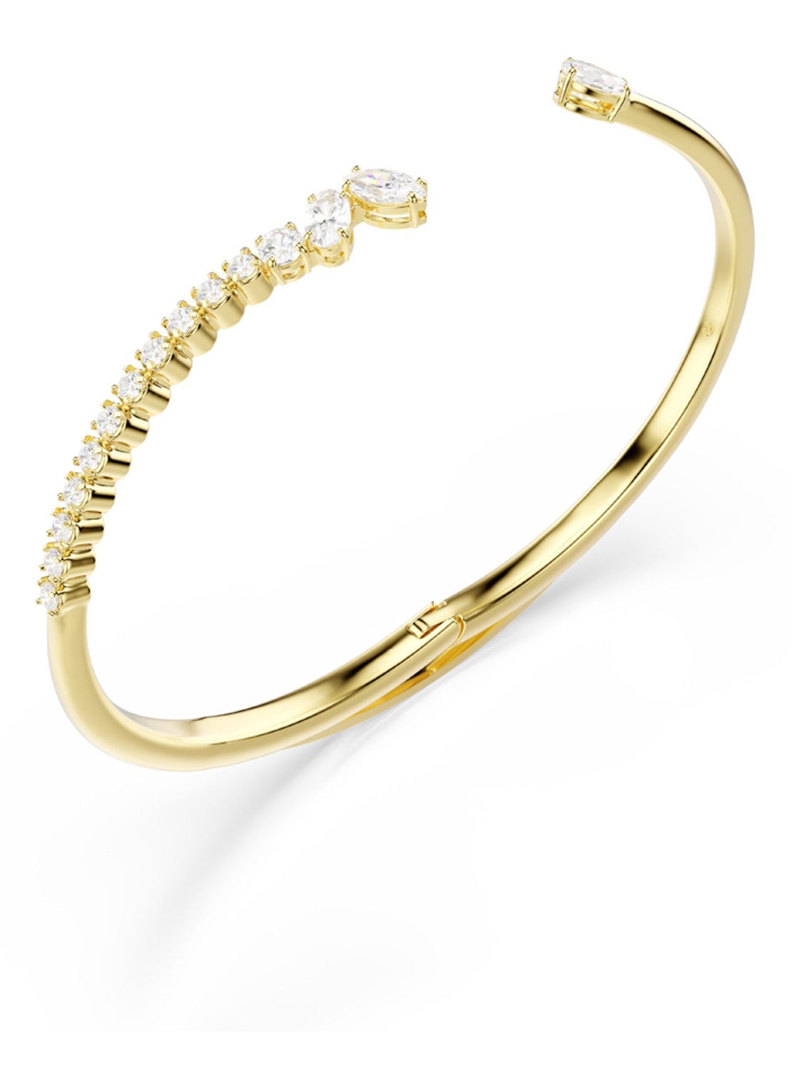 Swarovski Mesmera bangle verguld  - detail 2 goud