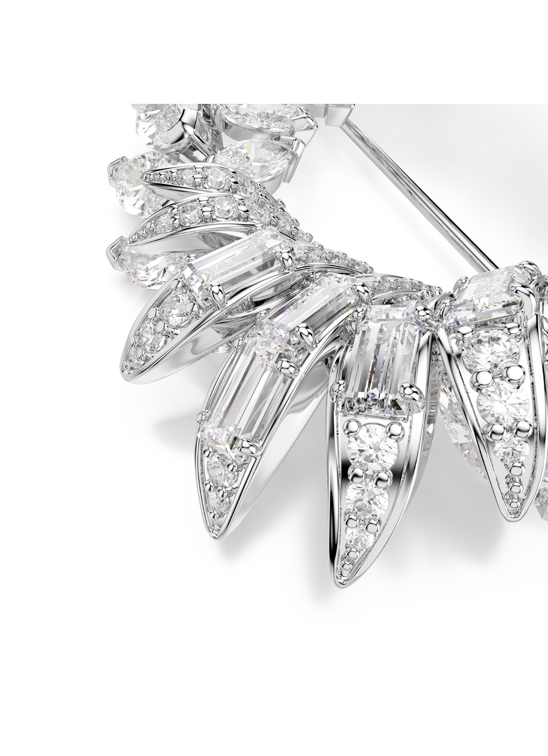 Swarovski Mesmera broche S - detail 2 zilver
