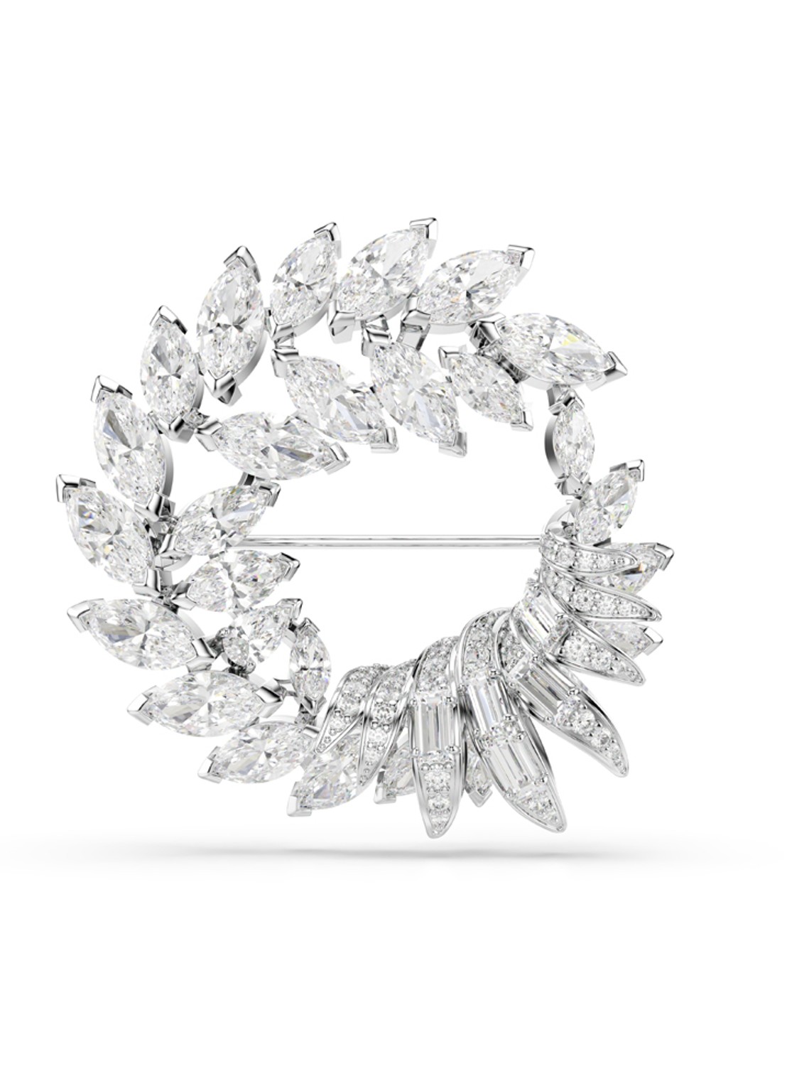 Swarovski Mesmera broche S - voorkant zilver