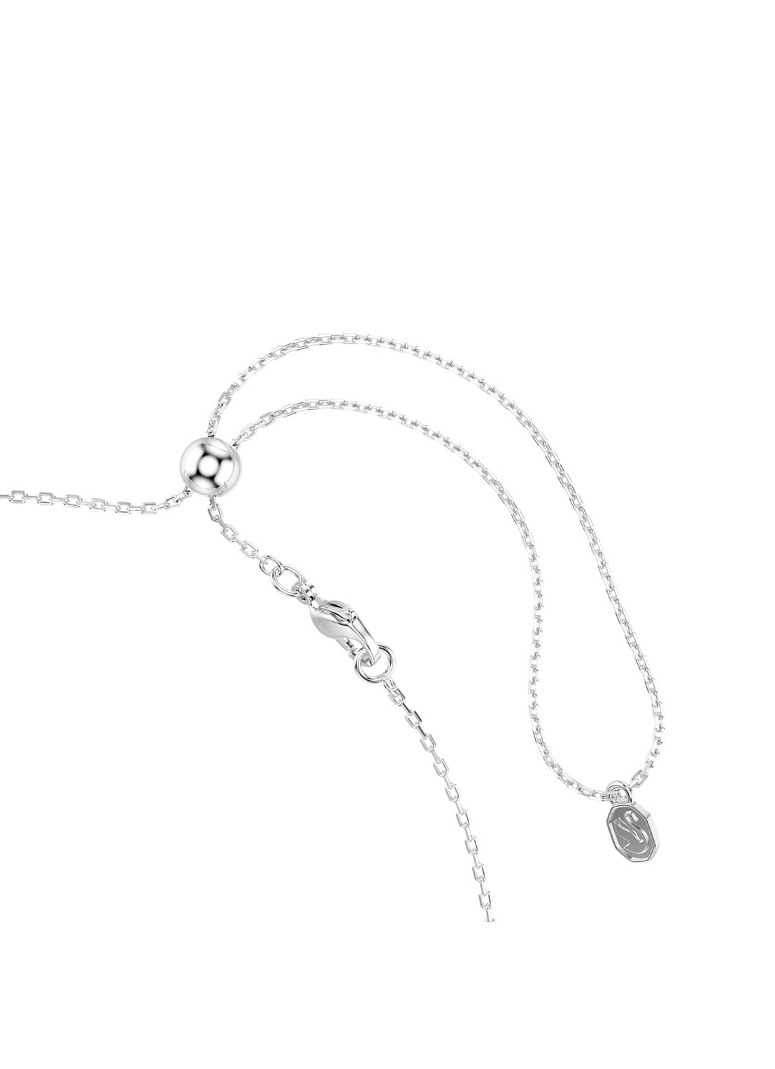 Swarovski Mesmera choker met kristal  - detail 2 zilver