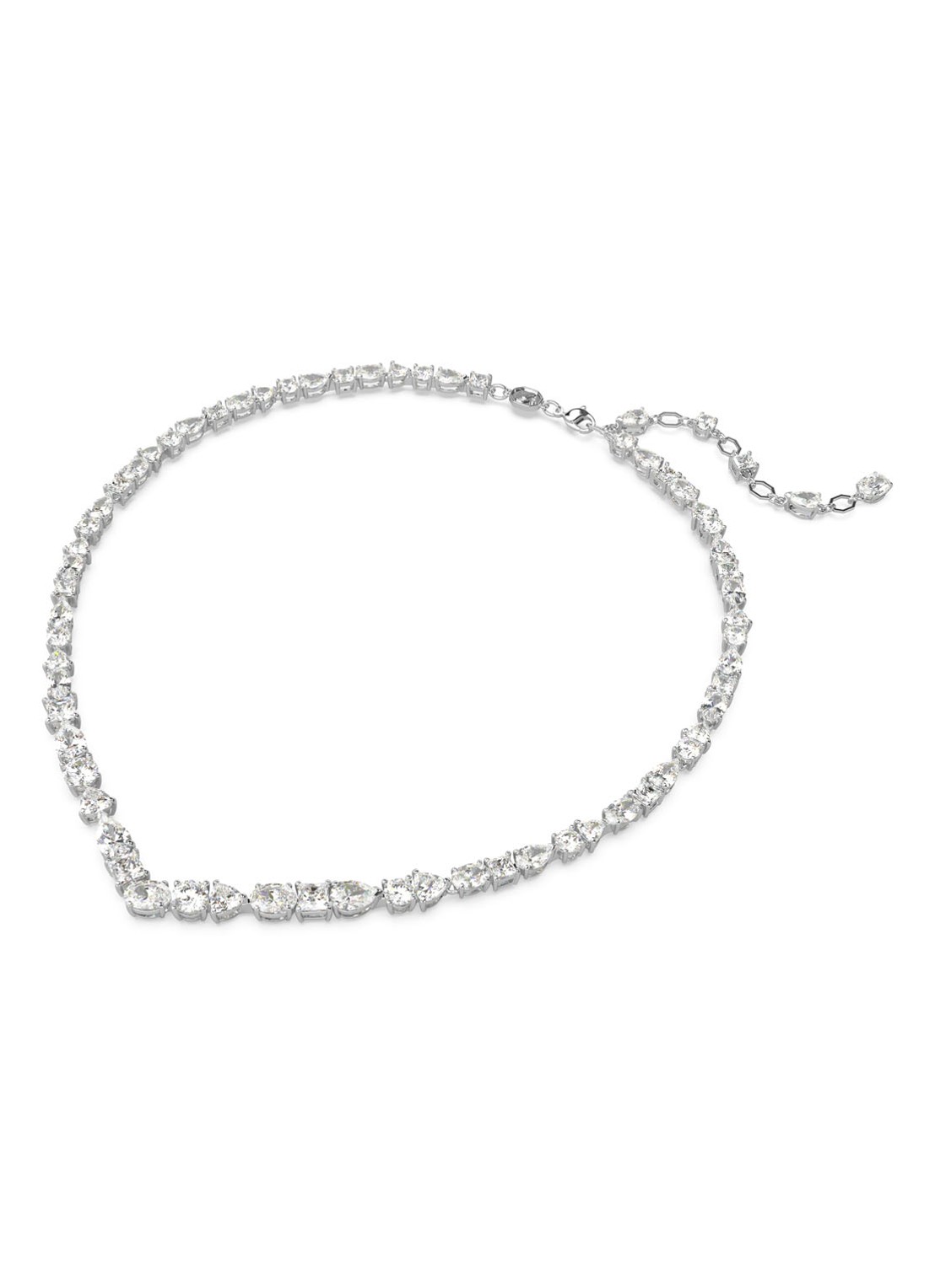 Swarovski Mesmera ketting met kristal - voorkant 4 zilver