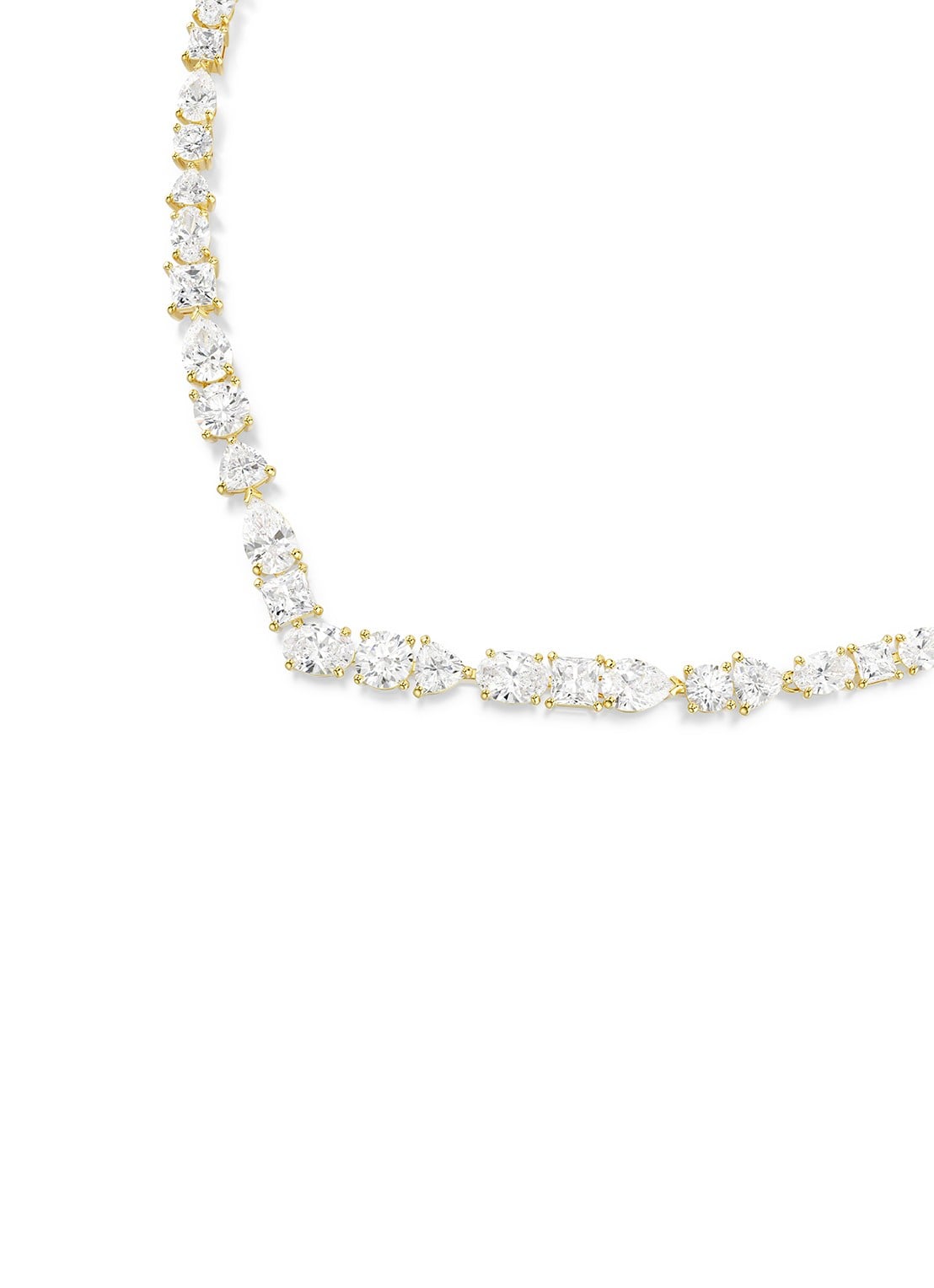 Swarovski Mesmera ketting met kristal - detail 3 goud