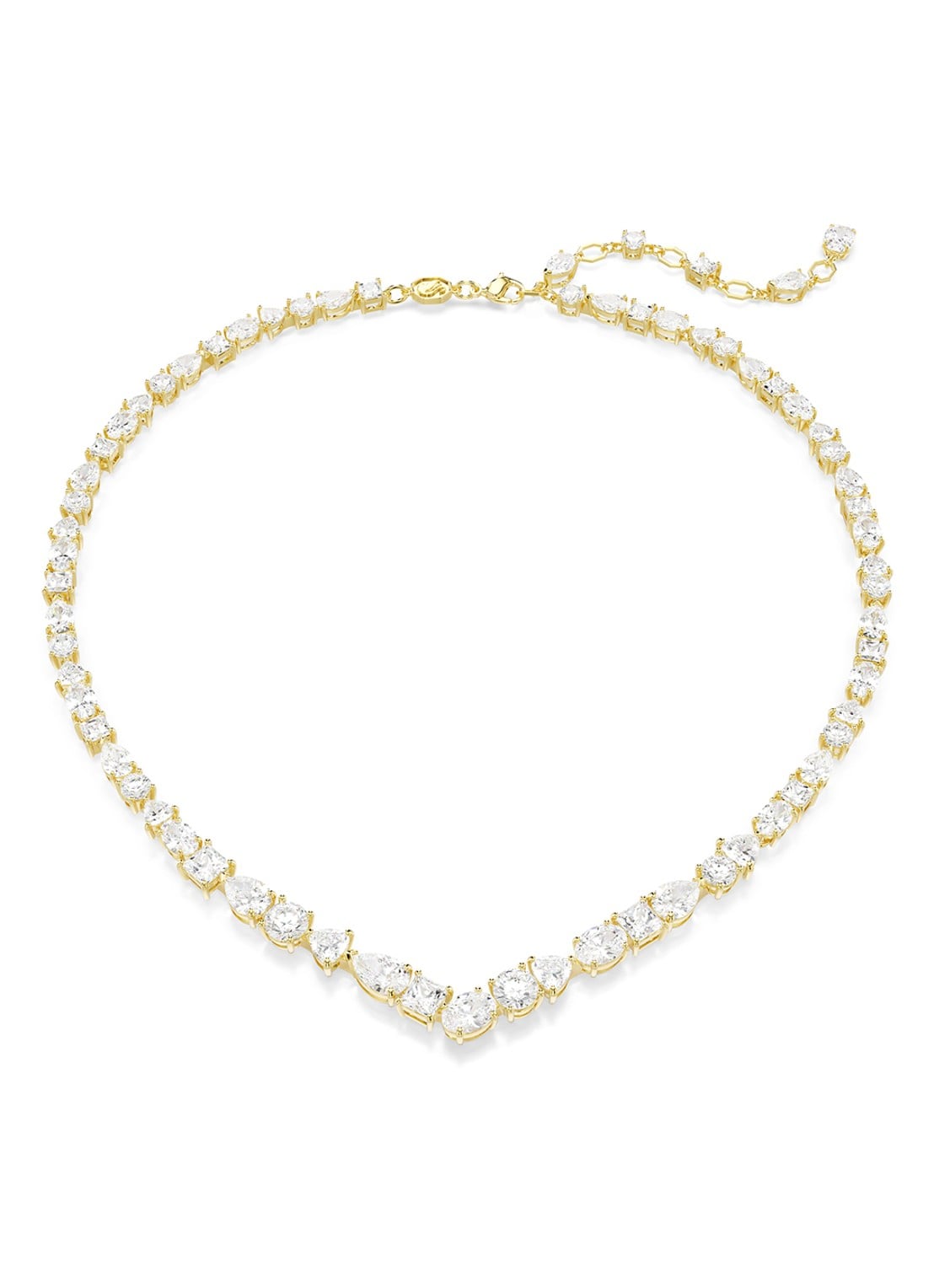 Swarovski Mesmera ketting met kristal - voorkant 5 goud