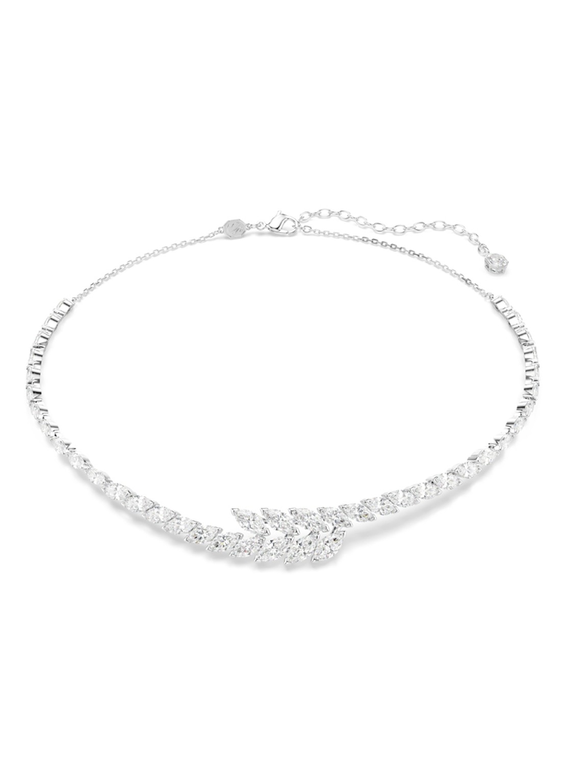 Swarovski Mesmera ketting met kristal  - voorkant 4 zilver