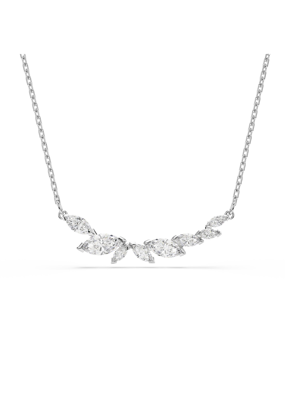 Swarovski Mesmera ketting met kristal - voorkant 5 zilver
