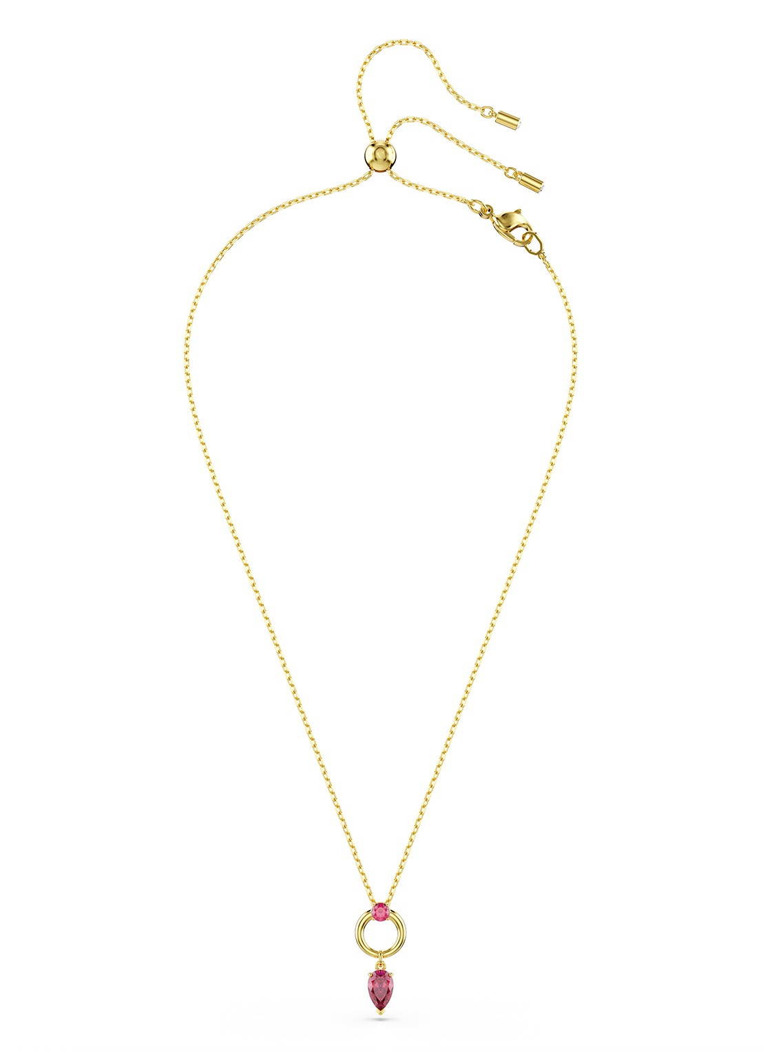 Swarovski Mesmera ketting met zirkonia - detail goud