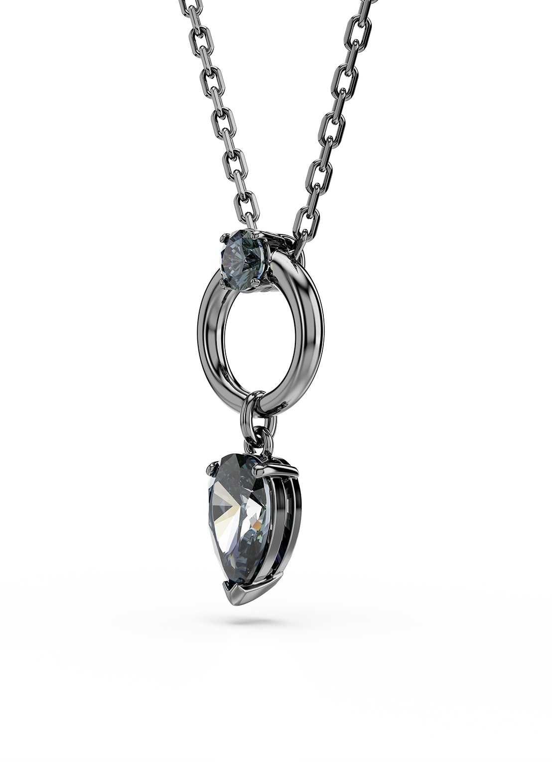 Swarovski Mesmera ketting met zirkonia - detail 2 zilver