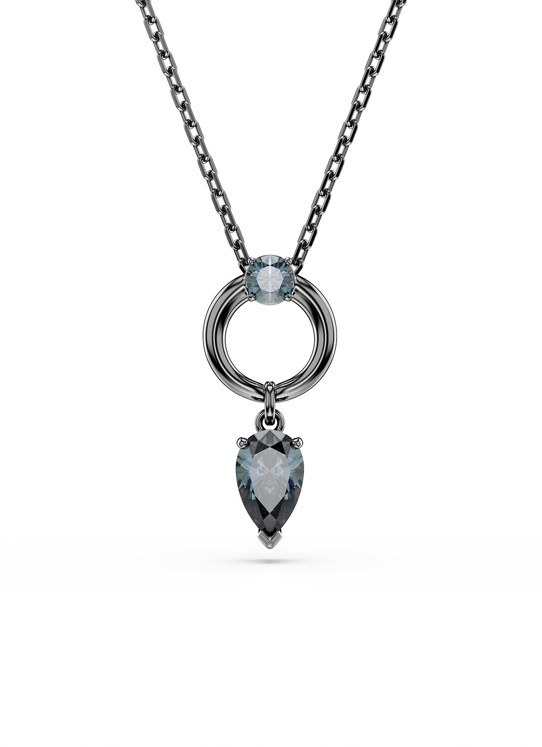 Swarovski Mesmera ketting met zirkonia - voorkant 5 zilver