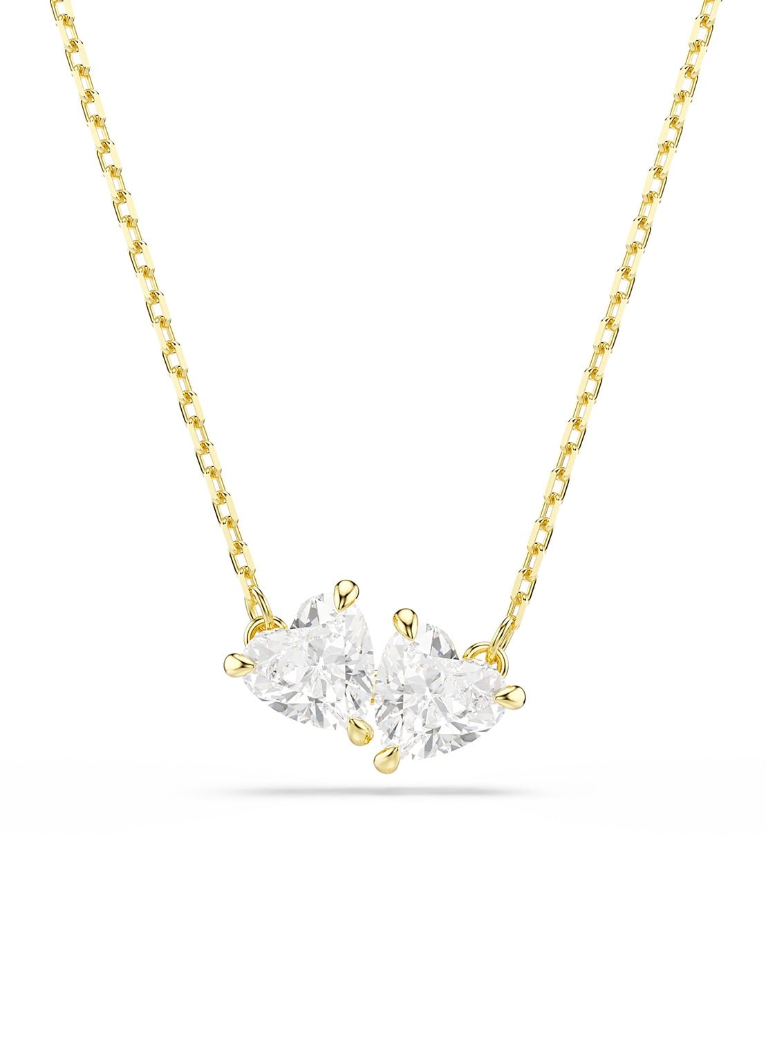 Swarovski Mesmera ketting met zirkonia - voorkant goud