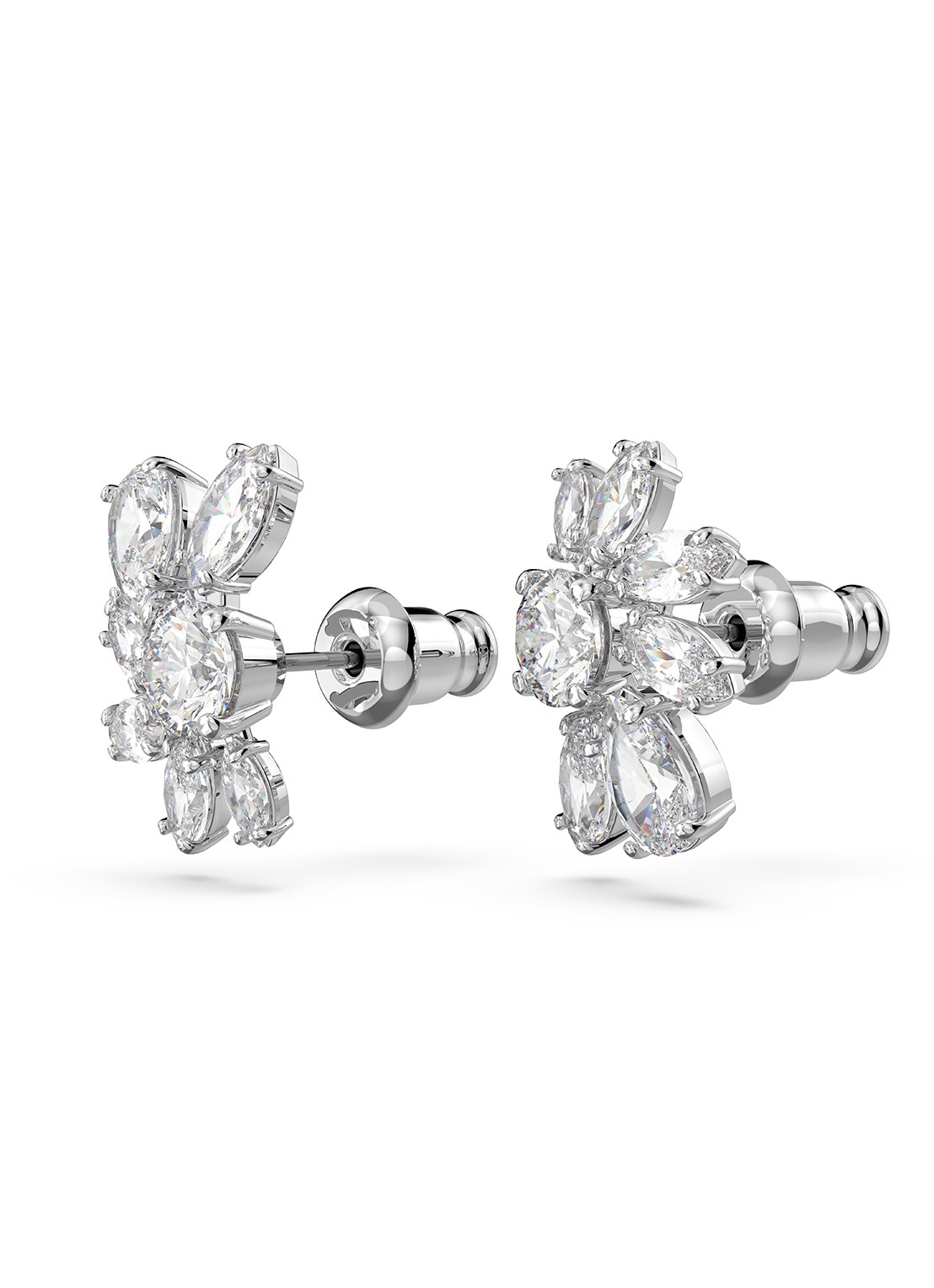 Swarovski Mesmera oorknopjes met zirkonia - detail 2 zilver