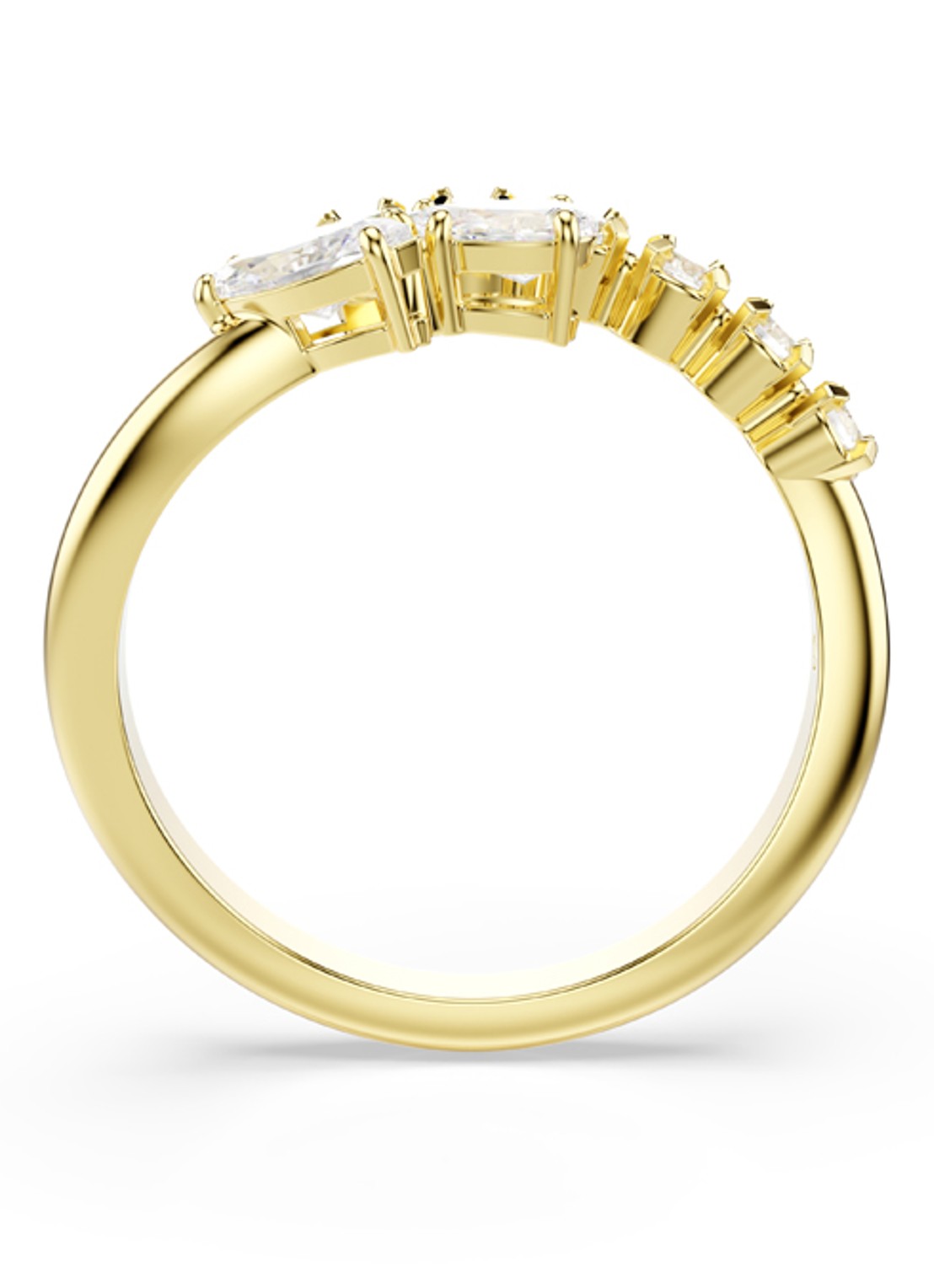 Swarovski Mesmera ring verguld 52 - detail 3 goud