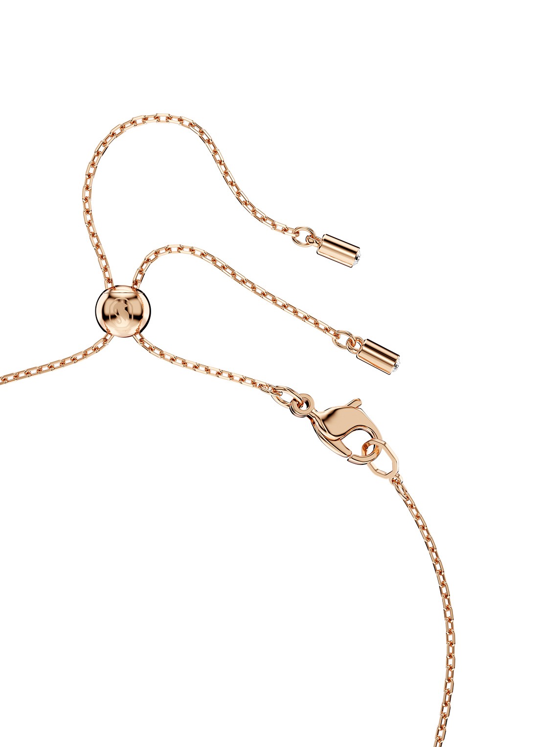 Swarovski Mesmera set van ketting en oorstekers met zirkonia - detail 2 roségoud