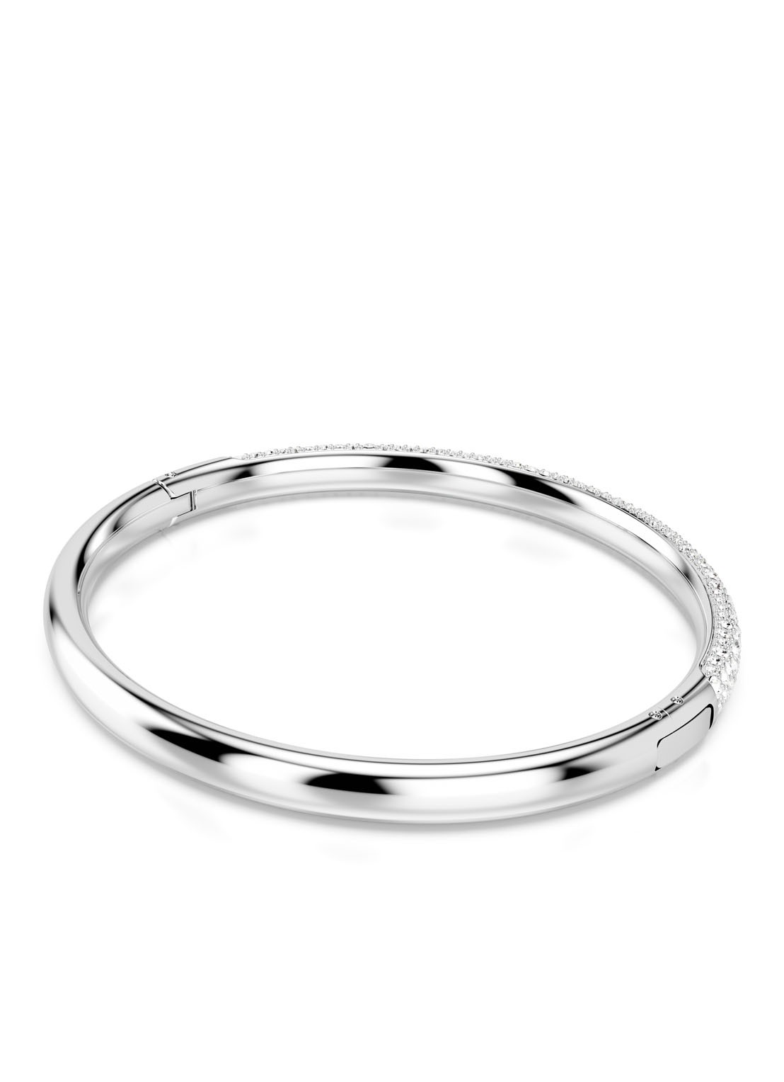 Swarovski Meteora bangle met kristal S - detail 4 zilver