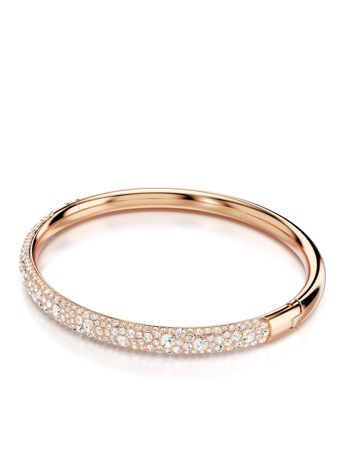 Swarovski Meteora bangle verguld L - detail 2 roségoud
