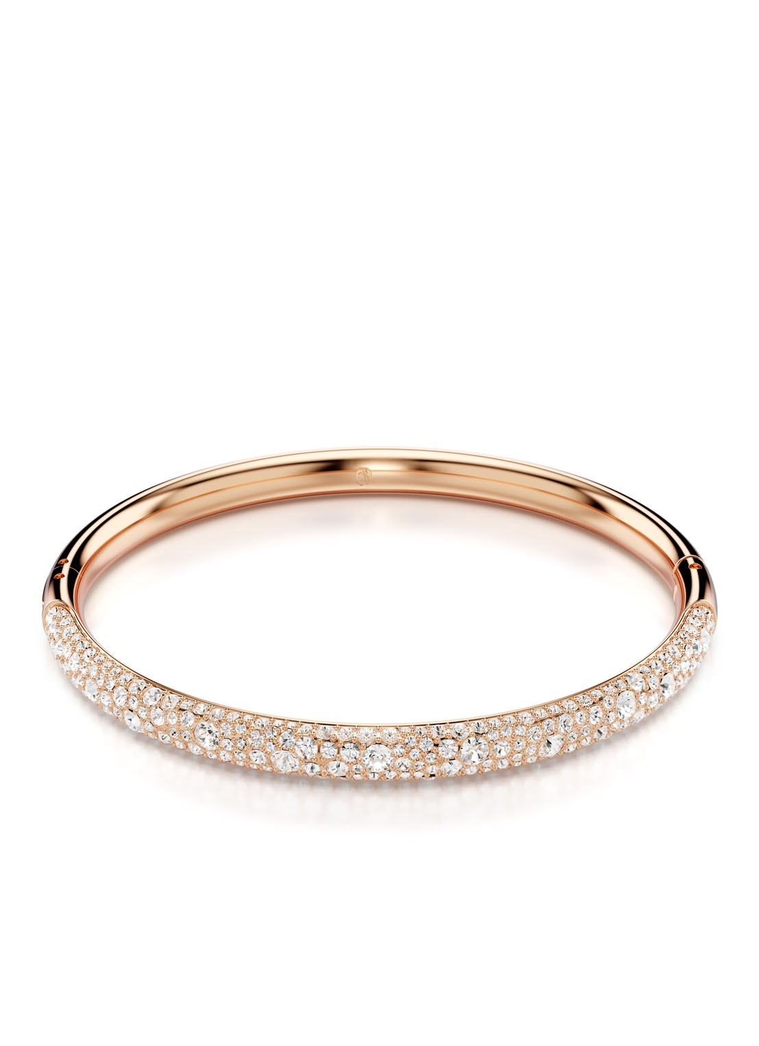 Swarovski Meteora bangle verguld S - voorkant roségoud