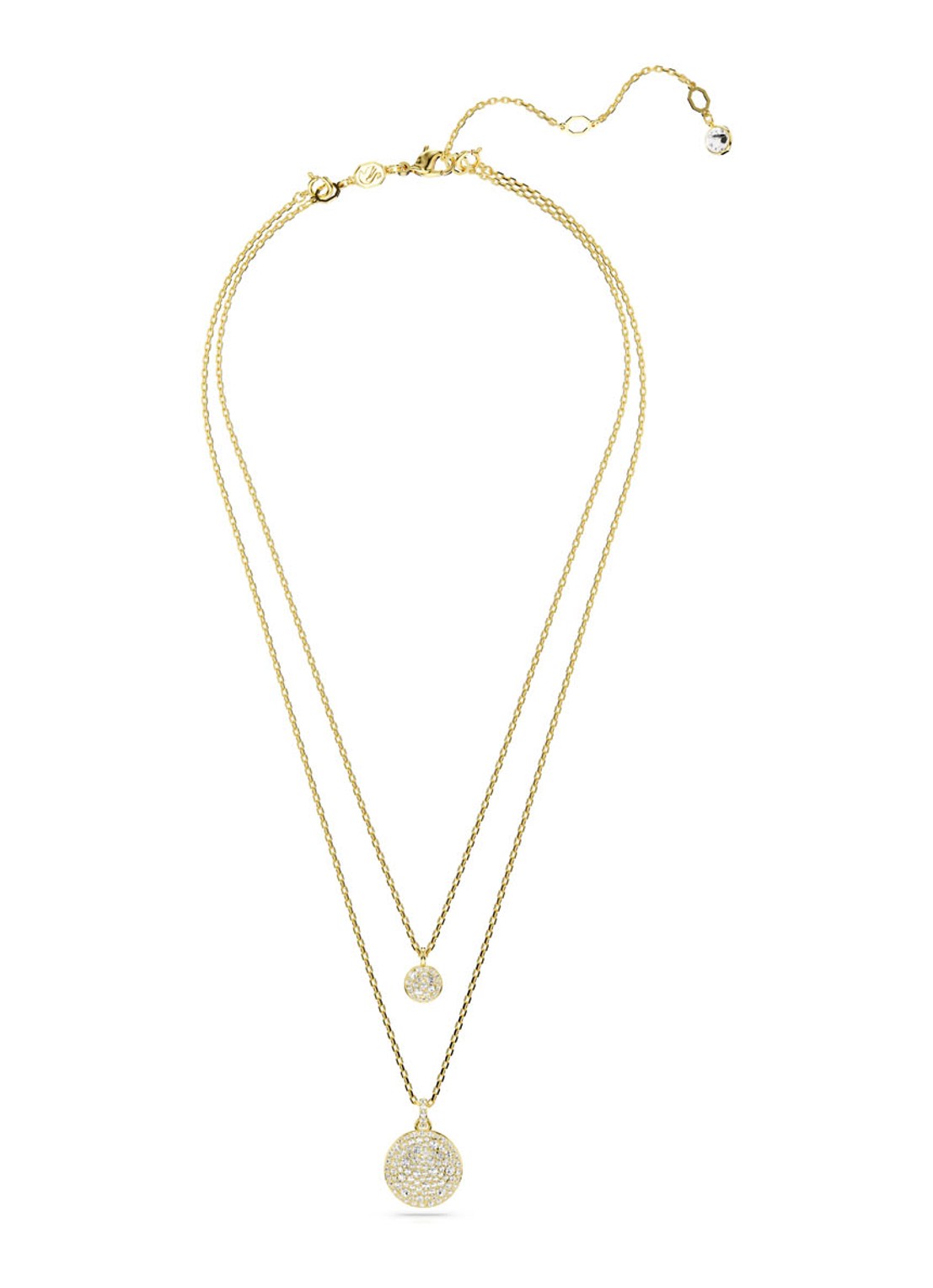 Swarovski Meteora ketting verguld  - detail goud