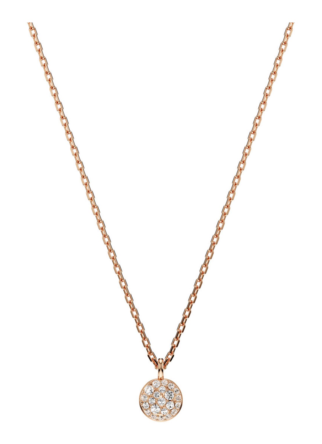Swarovski Meteora ketting verguld  - detail 4 roségoud