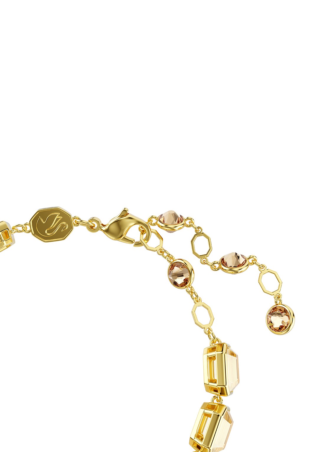 Swarovski Milenia armband met kristal M - detail 4 goud