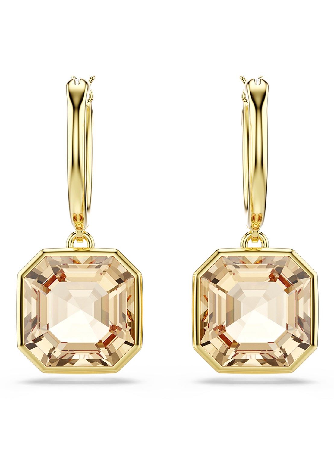 Swarovski Milennia oorringen verguld - detail 3 goud