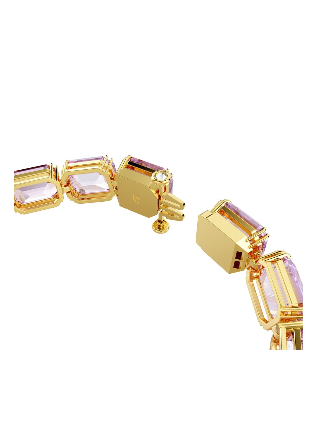 Swarovski Millenia armband met kristal M  - detail 3 roze