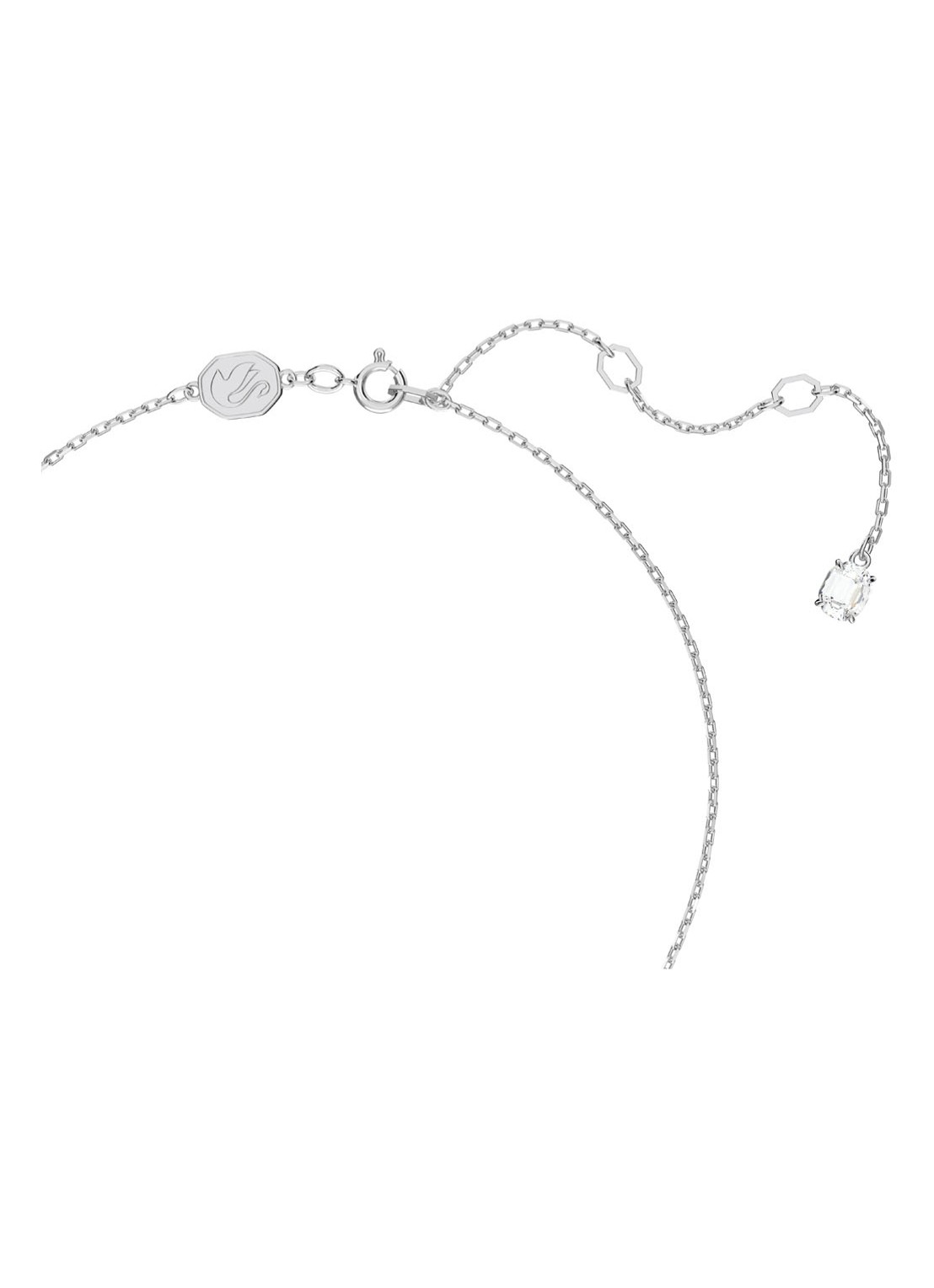 Swarovski Millenia ketting met hanger - detail zilver
