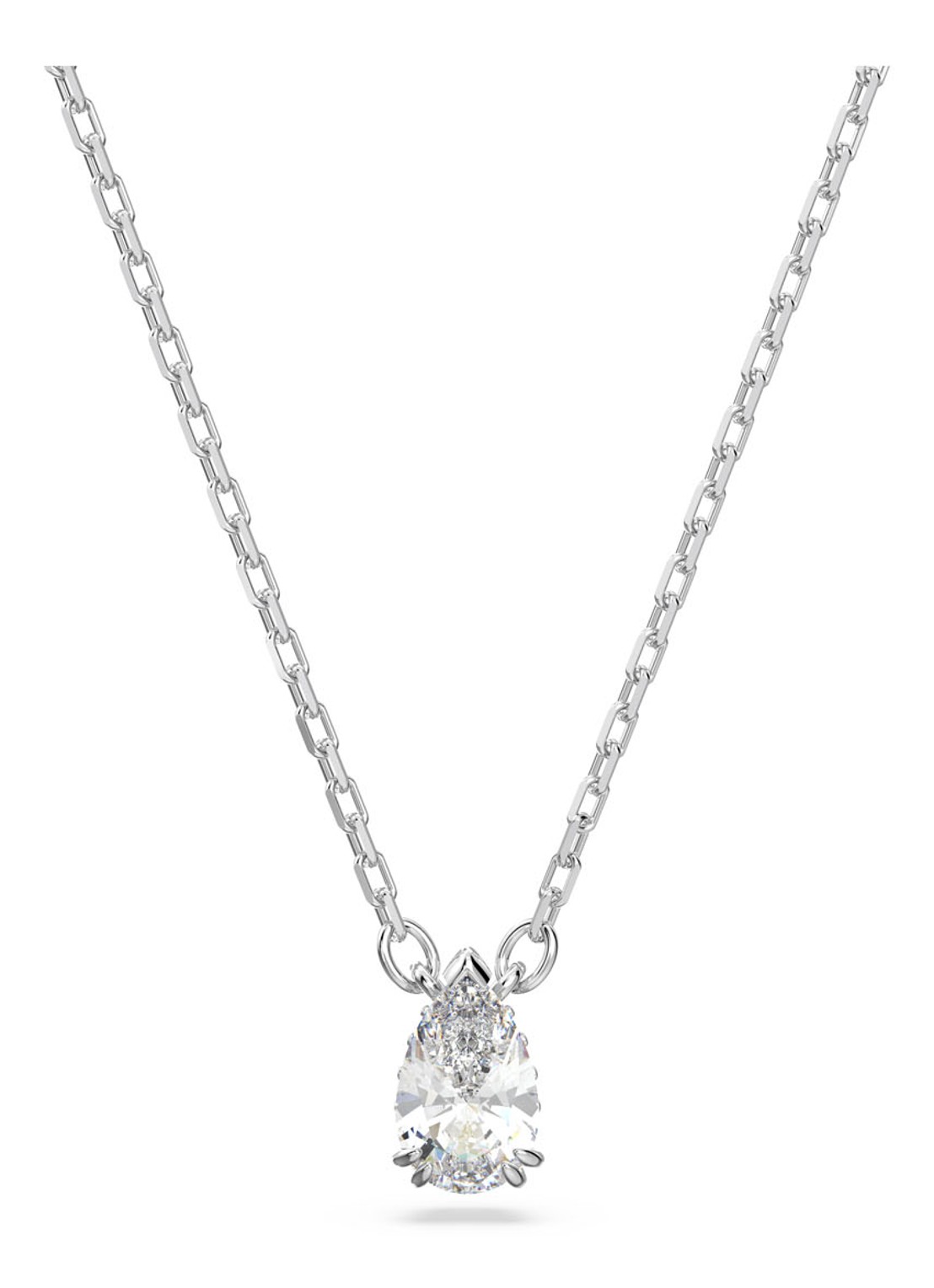 Swarovski Millenia ketting met hanger - voorkant 3 zilver