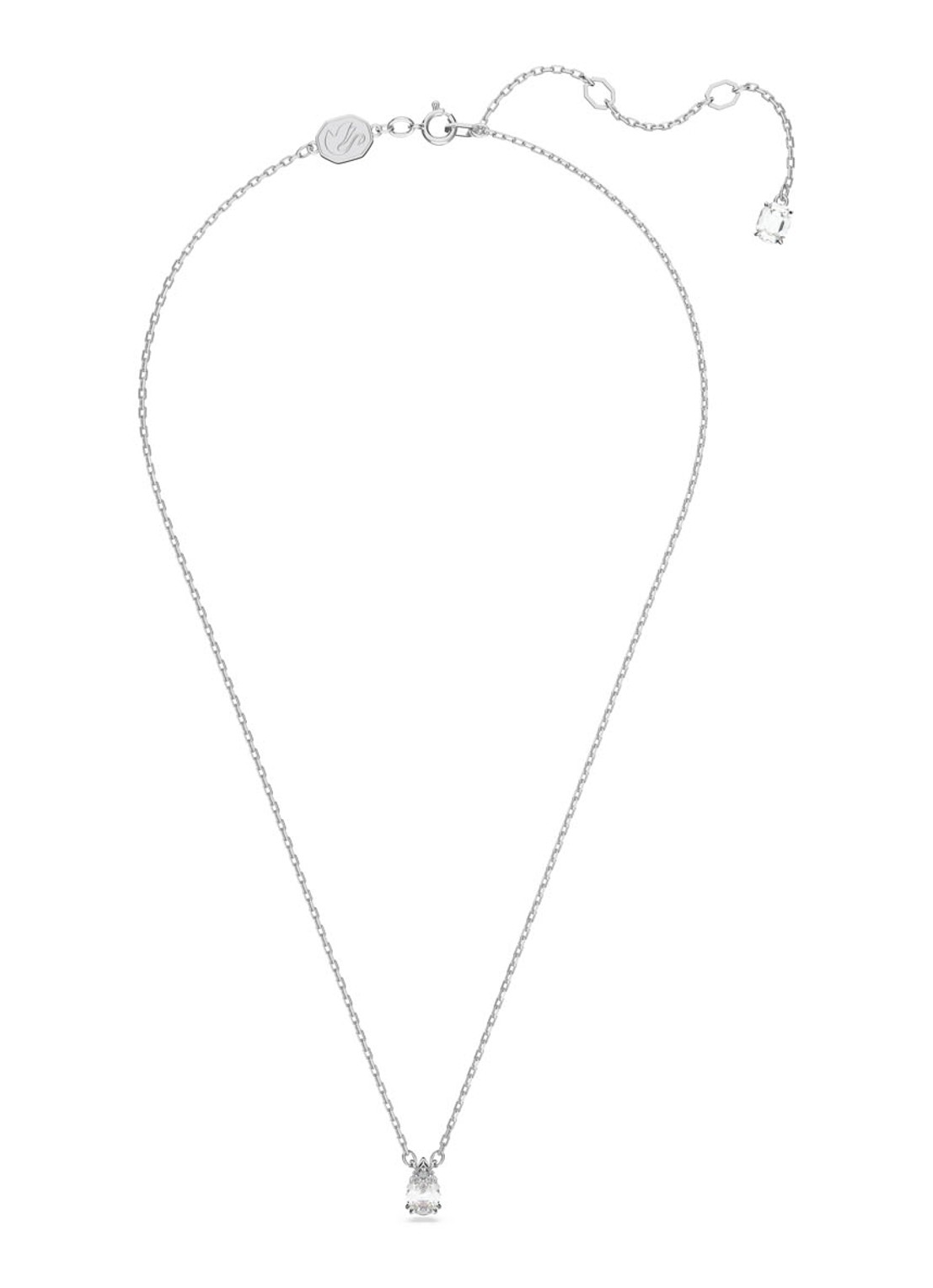 Swarovski Millenia ketting met hanger - voorkant 4 zilver