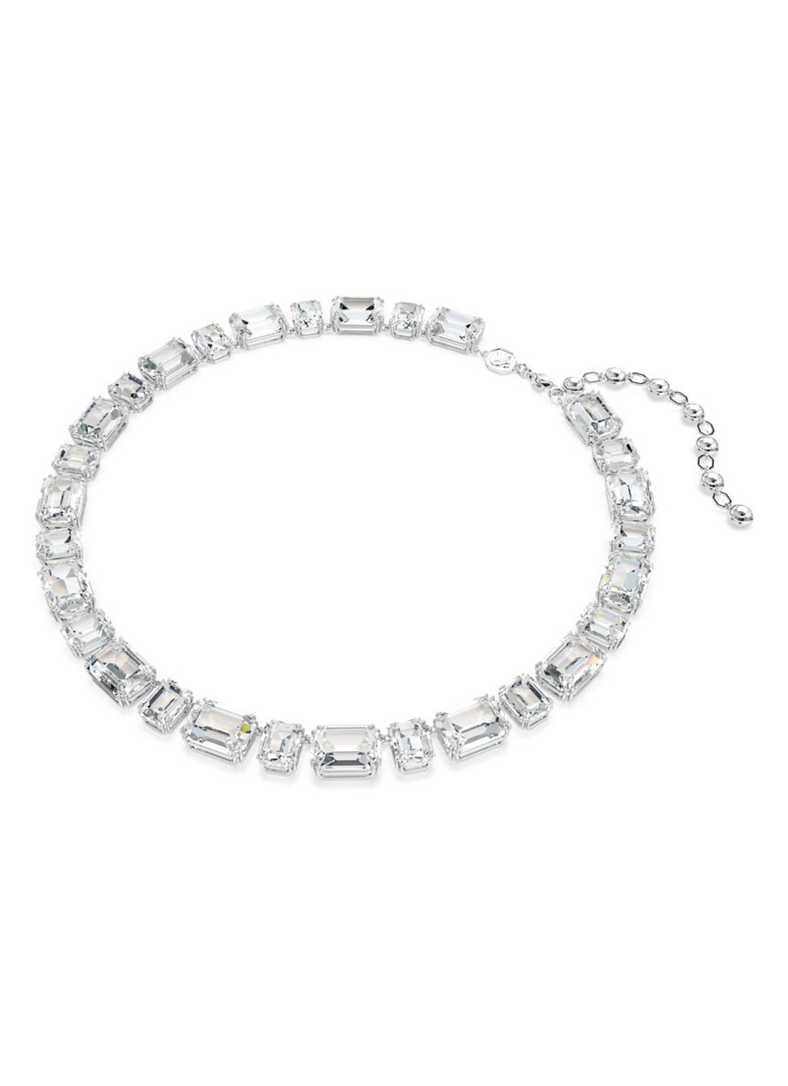 Swarovski Millenia ketting met kristal - detail zilver